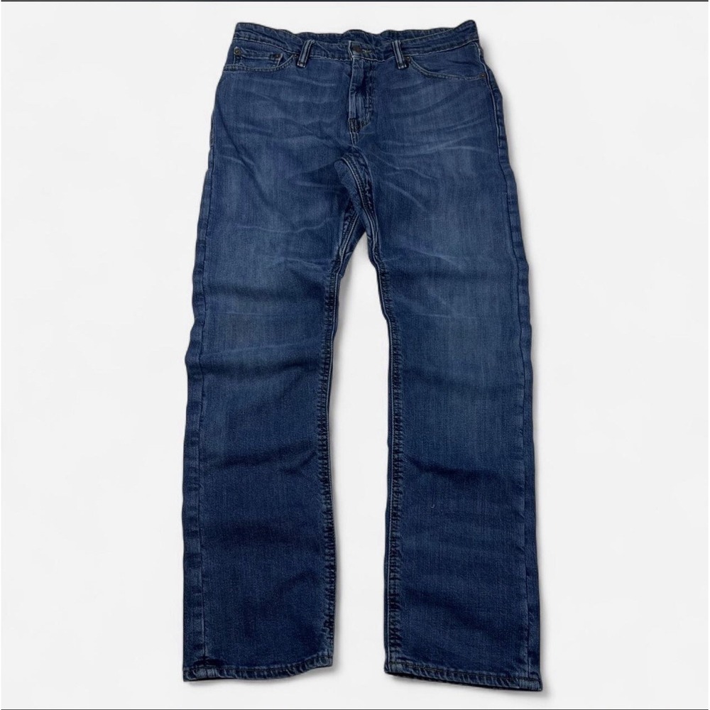 Levi's 504 Commuter Cycling Jeans Mens W32 L30 Medium Wash Reflective Stretch